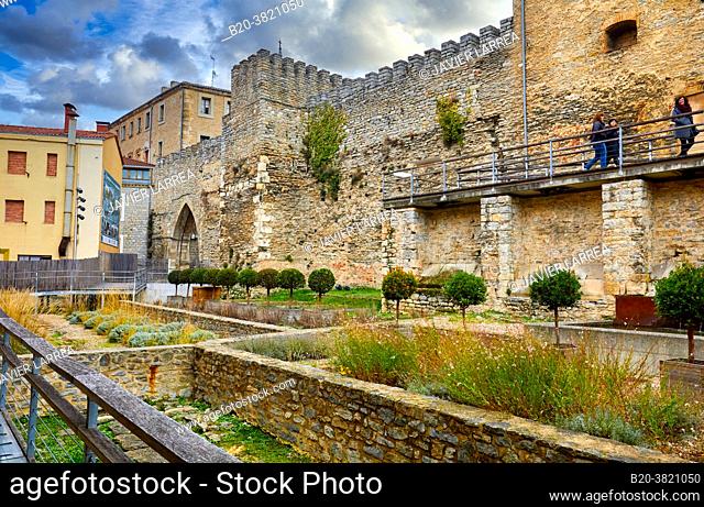 Medieval wall, Muralla Medieval, Vitoria-Gasteiz, Araba, Basque Country, Spain, Europe