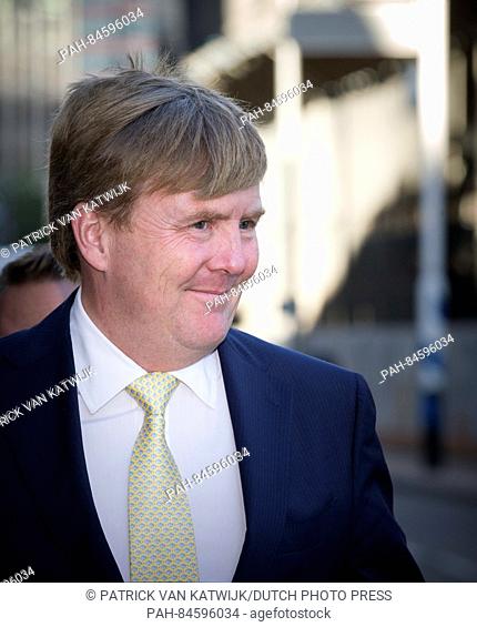 King Willem-Alexander attends the symposium Global Minds during the 400th anniversary of Royal Vopak with former secretary general of the United Nations Kofi...