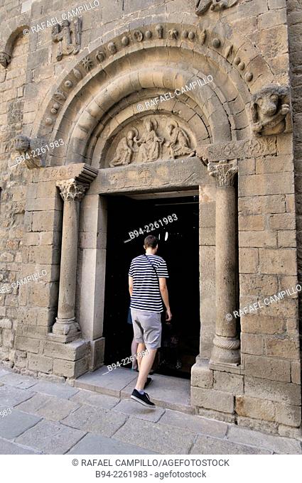 Romanesque Sant Pau del Camp former Benedictine monastery, El Raval, Barcelona, Catalonia, Spain