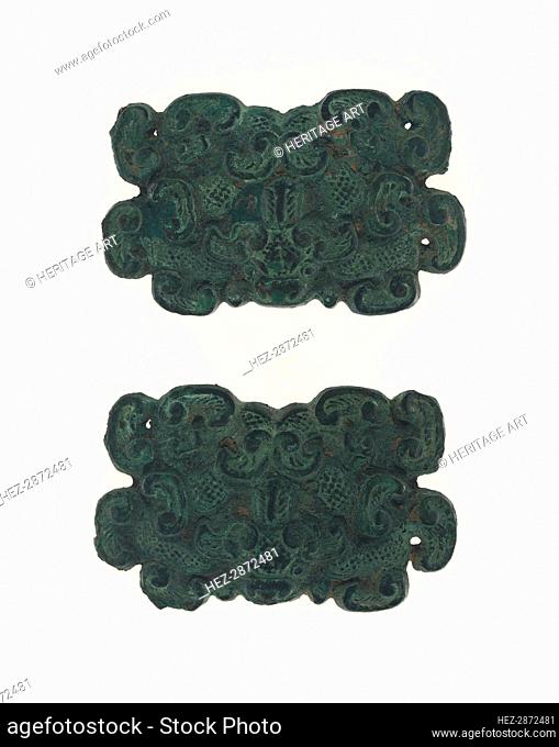 Pair of Ornaments, Eastern Zhou dynasty, Warring States period, c. 4th/3rd century B.C. Creator: Unknown