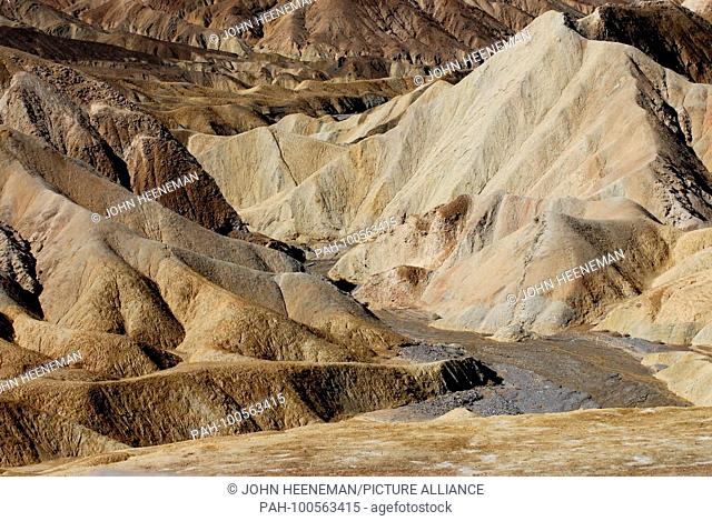 Zabriskie Point, Death Valley National Park, California, USA .October 2015 | usage worldwide. - /California/United States of America