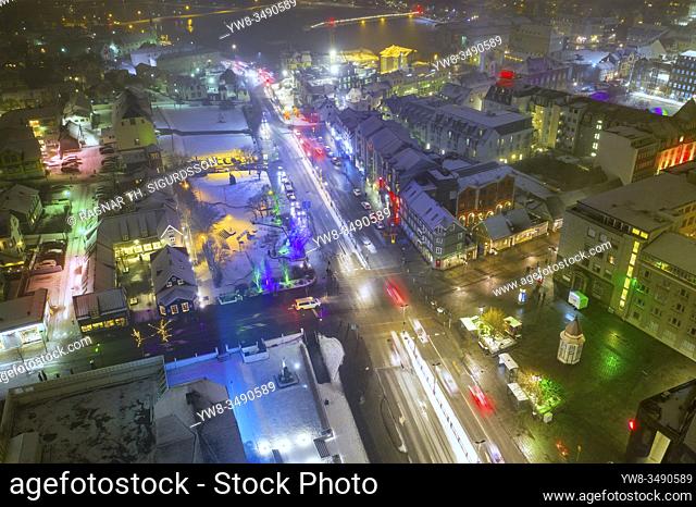 Winter lights festival, Reykjavik, Iceland