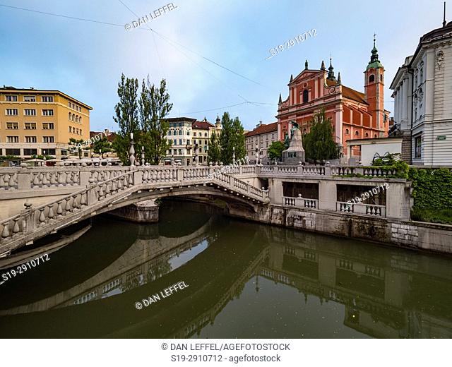 Slovenia Ljubljana Plecnik Bridge