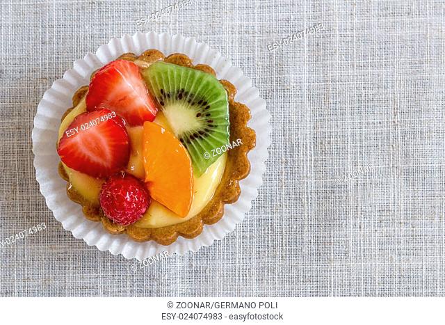 Pastry with fruit