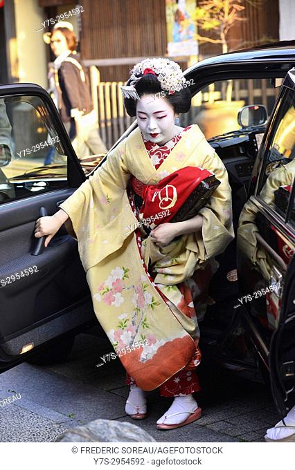 Geisha, quarter of Gion, Kyoto, Japan, Asia
