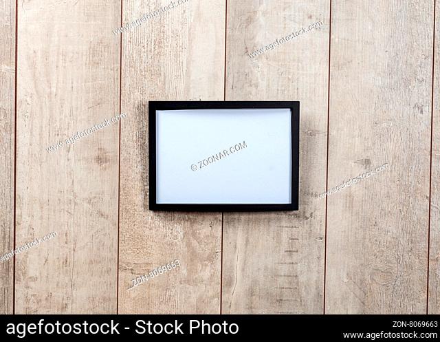 Frame vintage on wood wall