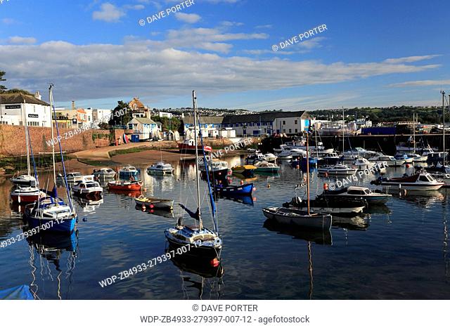 Fishing boats in Paignton harbour, Torbay, English Riviera, Devon County, England, UK