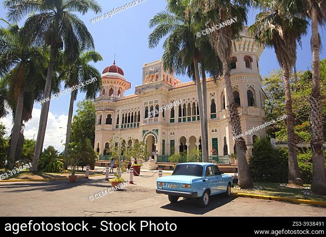 View to the Moorish Style Palacio De Valle-Valle's Palace at Punta Gorda district, Cienfuegos, Cuba, Central America