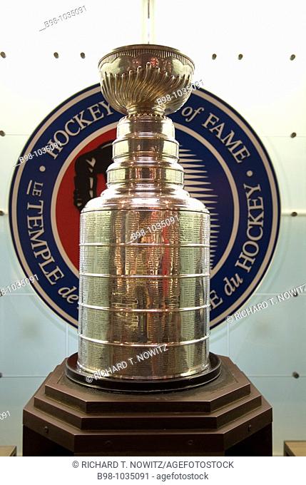 Toronto, Ontario, Canada, Hockey Hall of Fame, Stanely Cup trophy on display