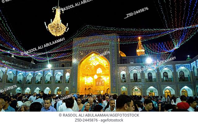 Internal shot of the shrine of Imam Ali al-Rida , It is the shrine of eighth imam to the Shiite sect and is located in the city of Mashhad
