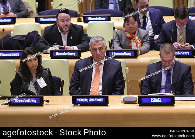 United Nations, New York, USA, March 29, 2022 - Mati Kochavi, Producer of Stelo Stories Participated on the Special Event to Mark International Day of...