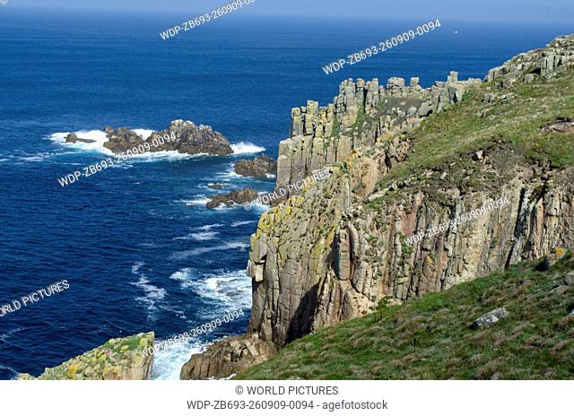 cliffs Land's End Cornwall England