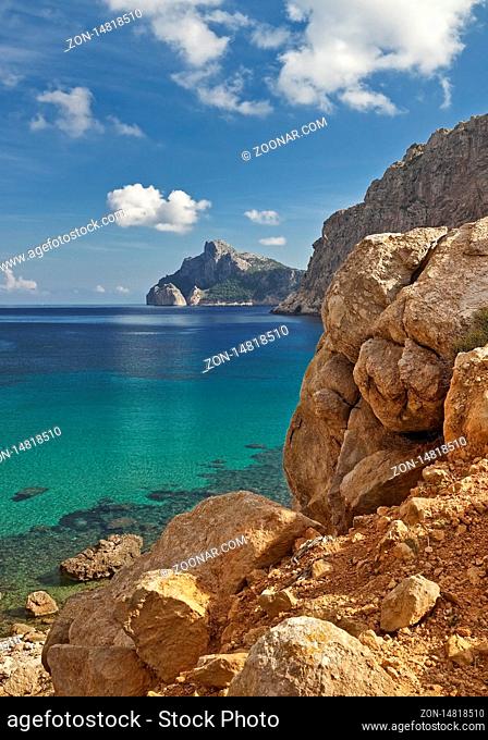 Strand und Bucht Cala Boquer, bei Port de Pollenca, Mallorca, Balearen, Spanien, Europa
