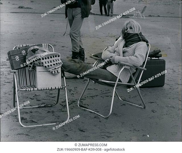Sep. 09, 1966 - Brigiite starts her first day of filming in Scotland: Brigitte Bardot was out as Seaoliff Beach, near Tantallon Castle, North Berwick