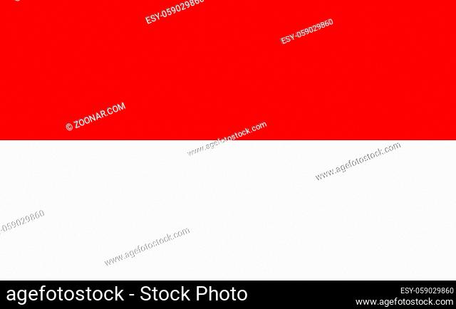 Monaco national flag in exact proportions - Vector illustration