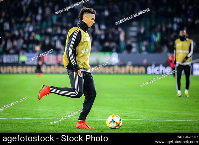 Wolfsburg, Germany, March 20, 2019: Thilo Kehrer in action during the warm-up session before the soccer match between Germany and Serbia