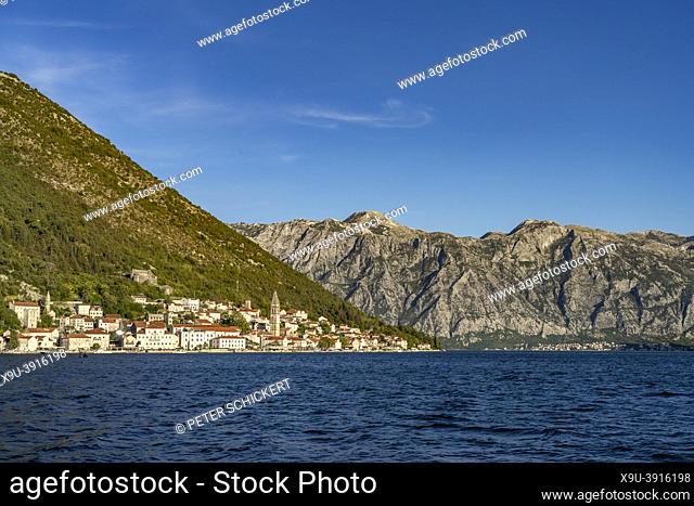 Perast and the Bay of Kotor, Montenegro, Europe