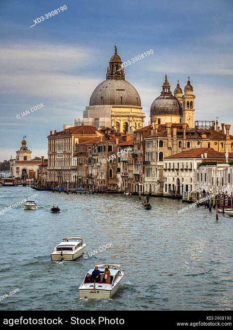 Grand Canal and Basilica di Santa Maria della Salute, Venice, Italy