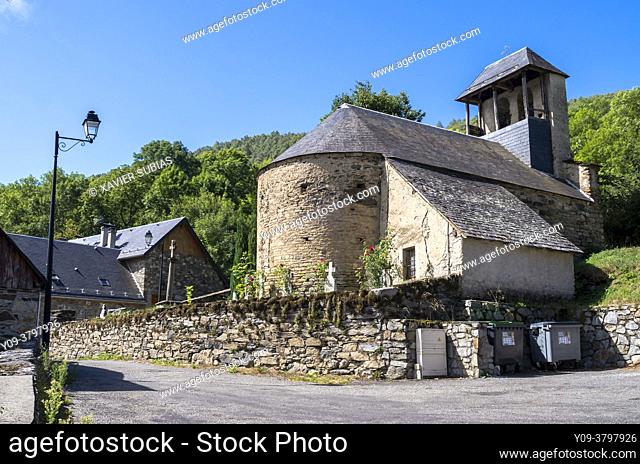 Church of Saint Genies, Benque Dessous, Haute Garonne department, Occitanie, France