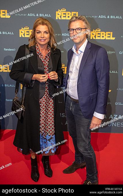 Television presenter Goedele Liekens pictured during the premiere of 'Rebel', the latest film by Belgian director duo El Arbi - Fallah at the Kinepolis cinema...