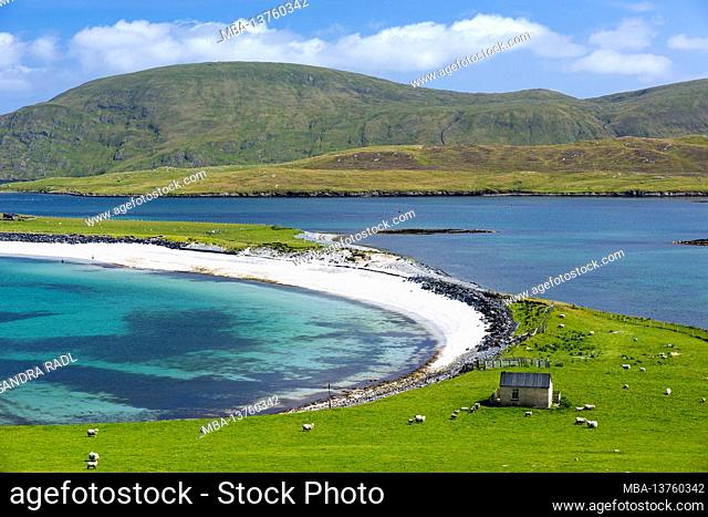 Minn Beach, West Burra, Mainland, Scotland, Shetland Islands