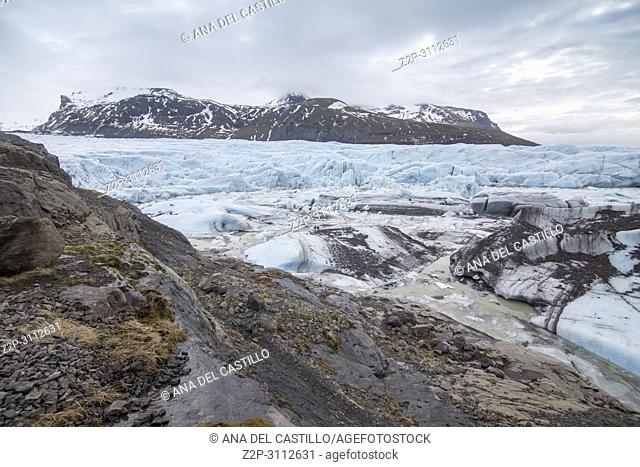 Svinafellsjokull glacier in Iceland