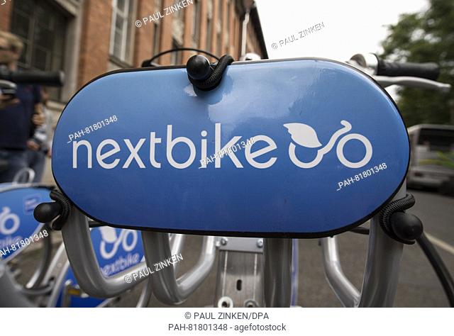 'nextbike' is written on a rentable bike in Berlin, Germany, 5 July 2016. The company 'nextbike' from Leipzig is the new provider of rentable bikes in Berlin