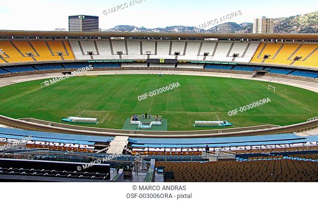 rio de janeiro rj view of maracana soccer stadium from the seats