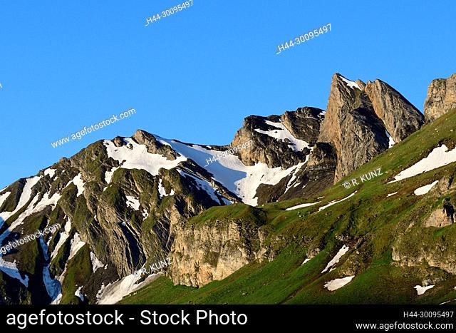 Mountain, Rothorn, Melchsee-Frutt, Alps, Canton Obwalden, Switzerland