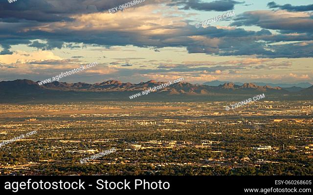View of Las Vegas from the top of the Stratosphere Tower USA