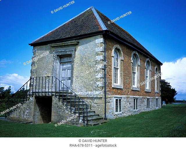 Old Town Hall, owned by National Trust, dating from circa 1700, Newtown, Isle of Wight, England, United Kingdom, Europe
