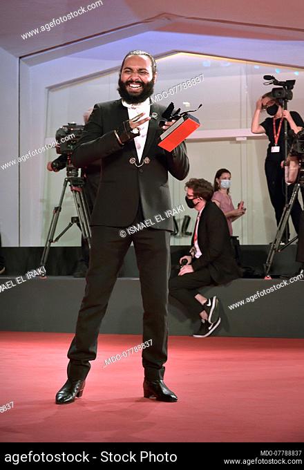Director Ismael El Iraki at the 77 Venice International Film Festival 2020. Winners red carpet. Venice (Italy), September 12th, 2020