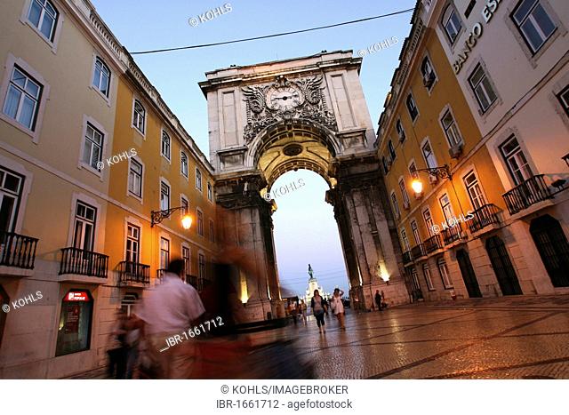 Rua Augusta, Baixa Chiado, Lisbon, Portugal, Europe