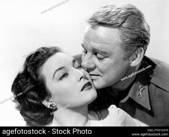 Gianna Maria Canale, Van Johnson, Publicity Portrait for the Film, Go For Broke!, MGM, 1951
