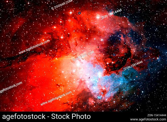 Cluster of stars in deep space. Milky way galaxy. Elements of this image furnished by NASA
