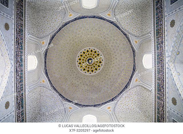 Ceiling of Bibi-Khanym Mosque, Samarkand, Uzbekistan