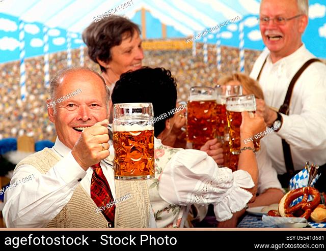 oktoberfest, bavarian, toast, sociable
