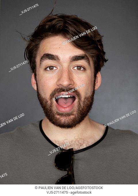 Eindhoven, Netherlands, Portrait of dj Oliver Heldens just before his performance at The Flying Dutch Eindhoven
