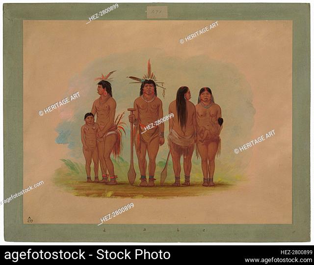 Members of the Payaguas Tribe, 1854/1869. Creator: George Catlin