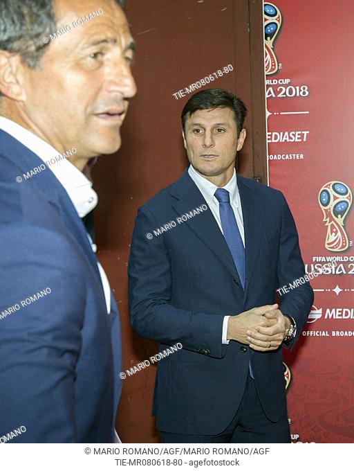 Javier Zanetti during the press conference of Mediaset tv show FIFA World Cup Russia 2018, Milan, ITALY-07-06-2018