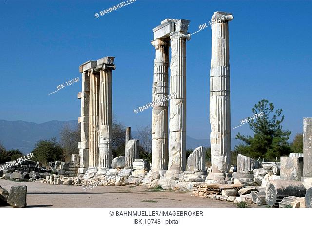 Turkey Aphrodisias in the Meander valley excavations temple of goddess Aphrodite