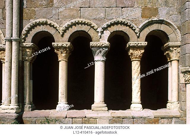 Romanesque church in Rebolledo de la Torre. Burgos province. Spain