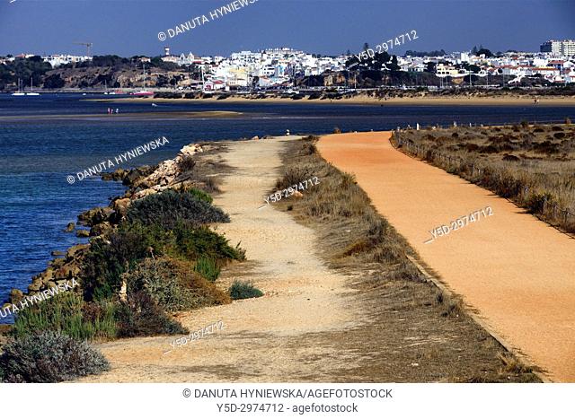 Alvor city is located in the middle of estuary of Alvor river - Ria de Alvor, staging post for thousands of migrating birds
