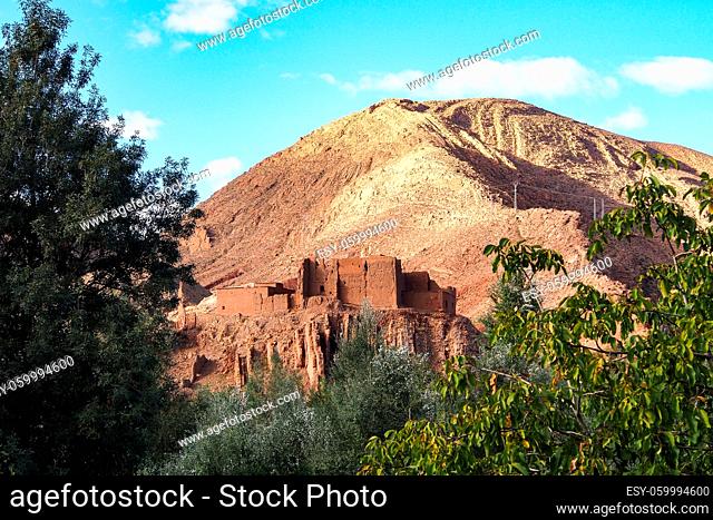 Dades Gorge is a gorge of Dades River in Atlas Mountains in Morocco. Dades Gorge depth is from 200 to 500 meters