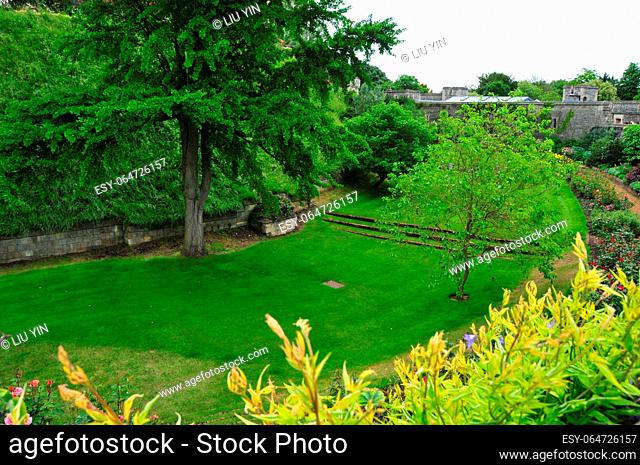 Photo of gardens in Windsor Castle, England