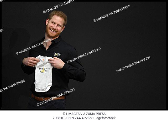 May 9, 2019 - Hague, Hague, Netherlands - Image ©Licensed to i-Images Picture Agency. 09/05/2019. Hague, Netherlands. Prince Harry launching The fifth Invictus...