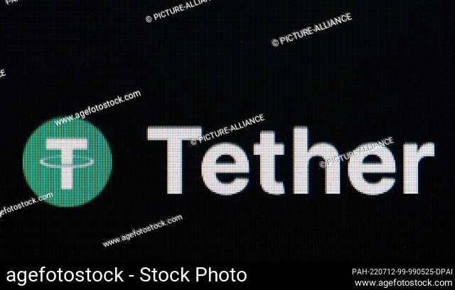 11 July 2022, Baden-Wuerttemberg, Rottweil: The logo of the stablecoin Tether can be seen on the screen of a computer in an office