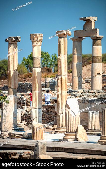 View of ancient city Ephesus, Turkey