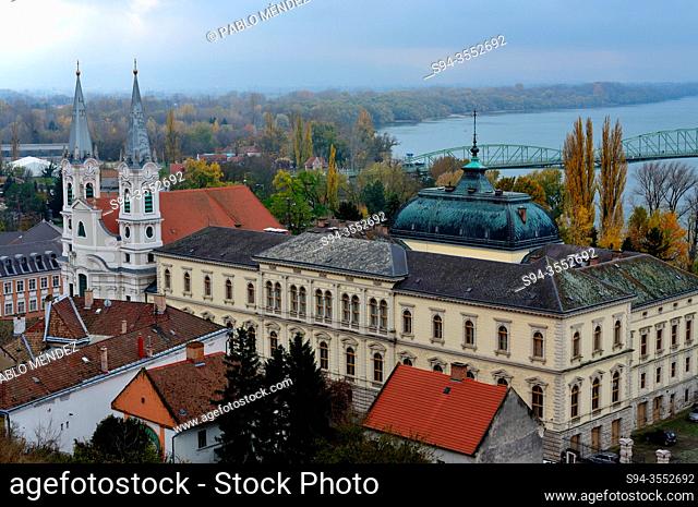 Palace and church of Esztergom, Hungary
