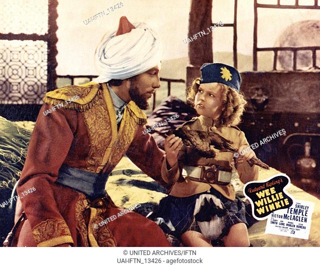 Wee Willie Winkie, aka: Rekrut Willie Winkie, USA 1937, Regie: John Ford, Darsteller: Cesar Romero, Shirley Temple